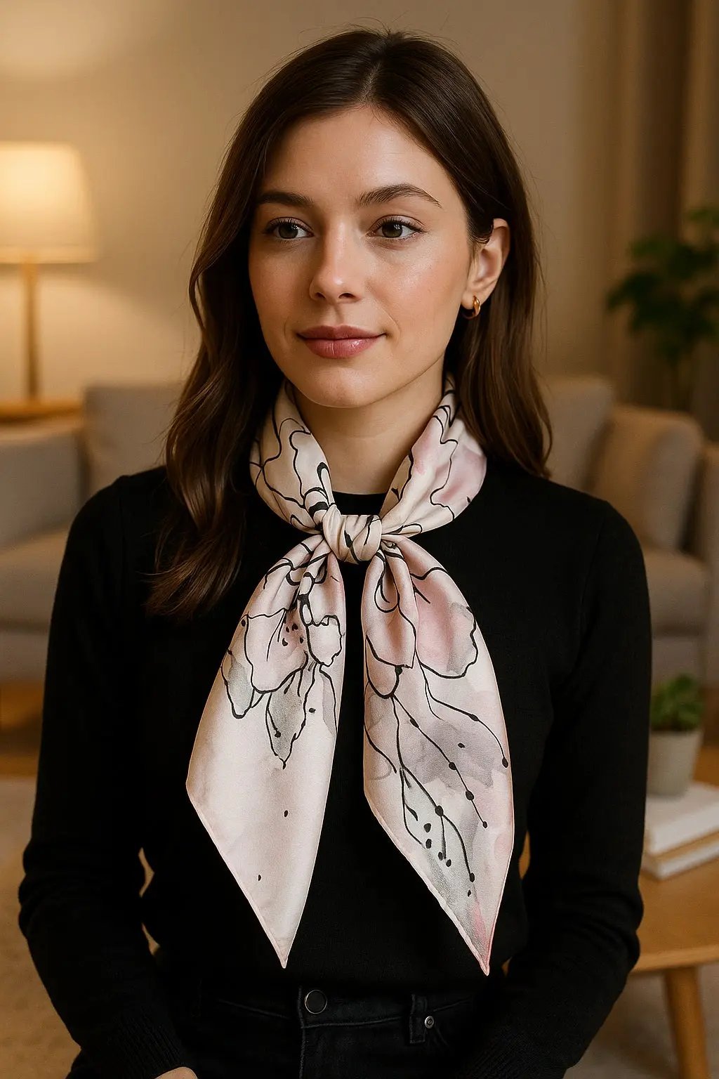 Carré de Soie - JORUN - Coeur de Foulard