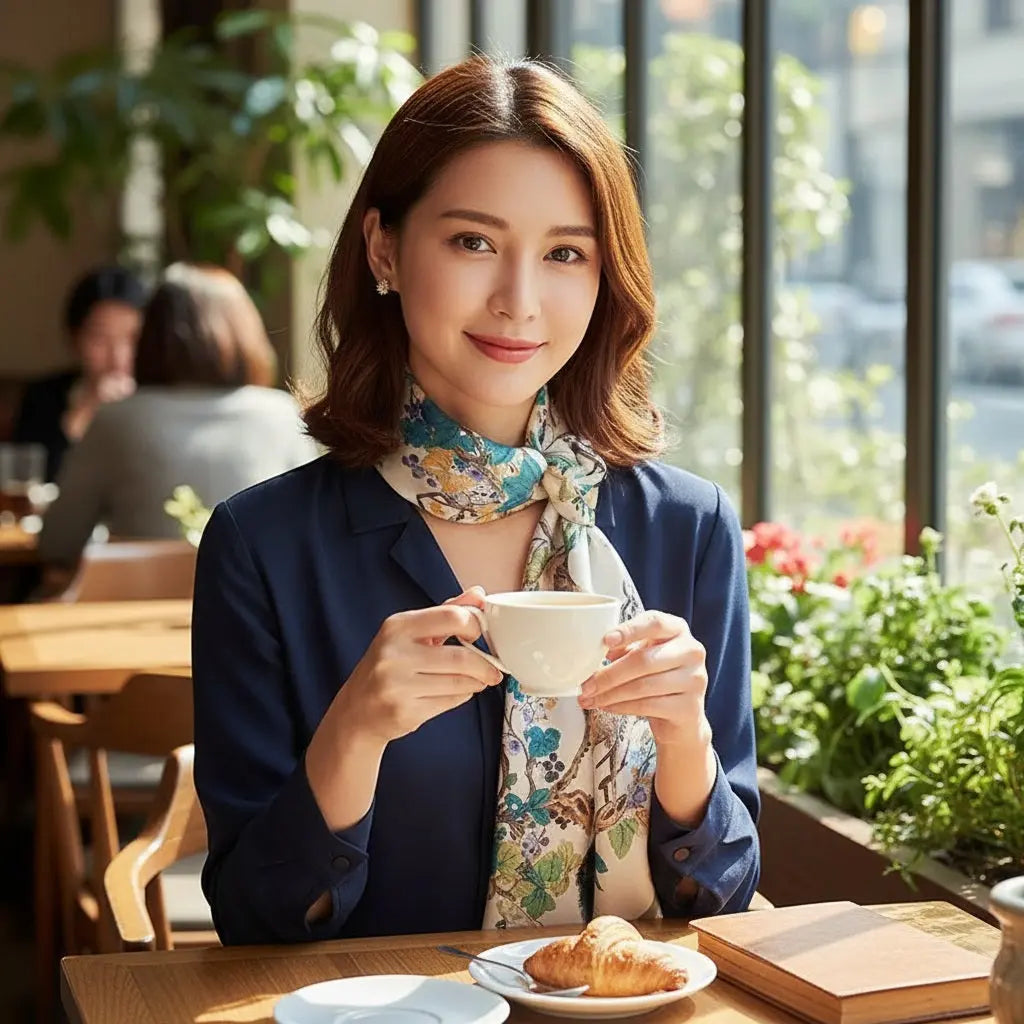 Carré de Soie - JUN - Coeur de Foulard