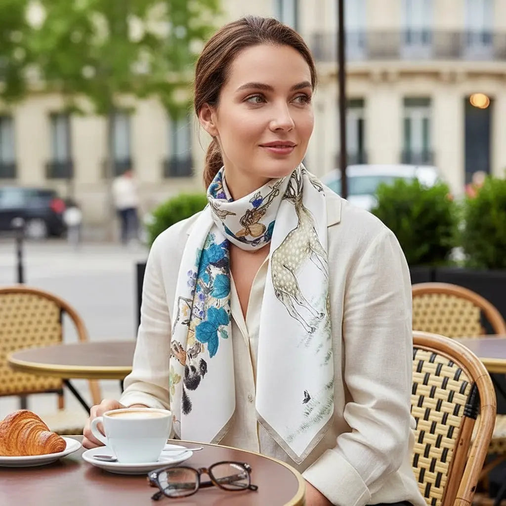 Carré de Soie - JUN Coeur de Foulard