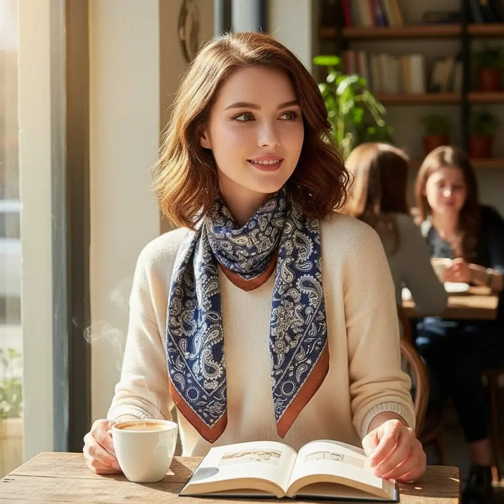 Carré de Soie - JUNKO Coeur de Foulard