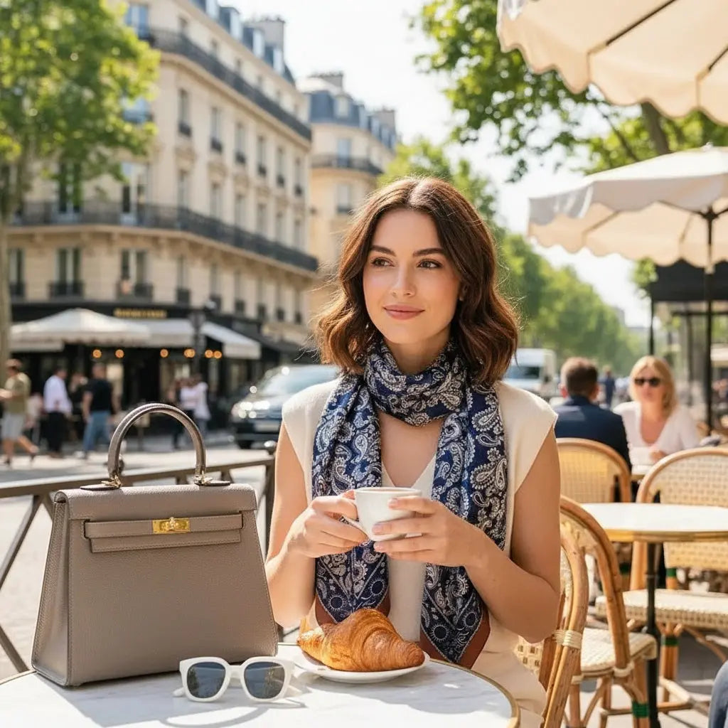 Carré de Soie - JUNKO Coeur de Foulard