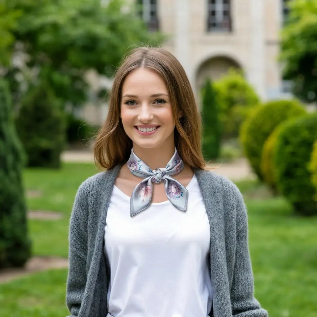 Carré de Soie - KAMALA - Coeur de Foulard