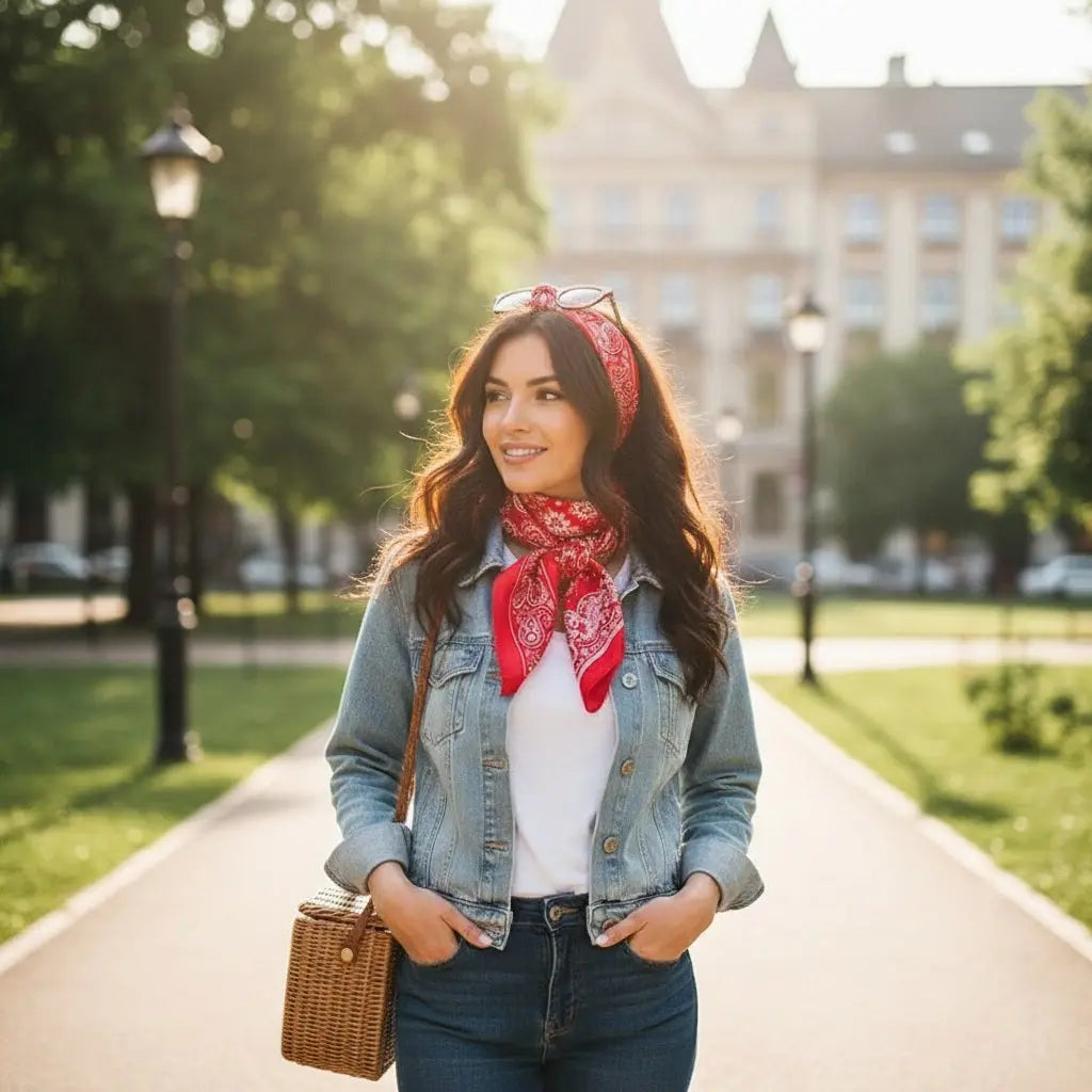 Carré de Soie - KIRSTI - Coeur de Foulard