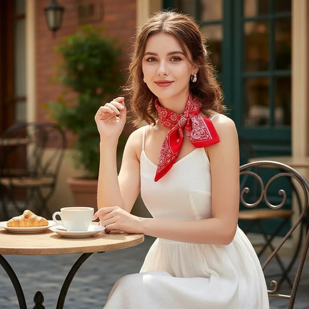 Carré de Soie - KIRSTI - Coeur de Foulard