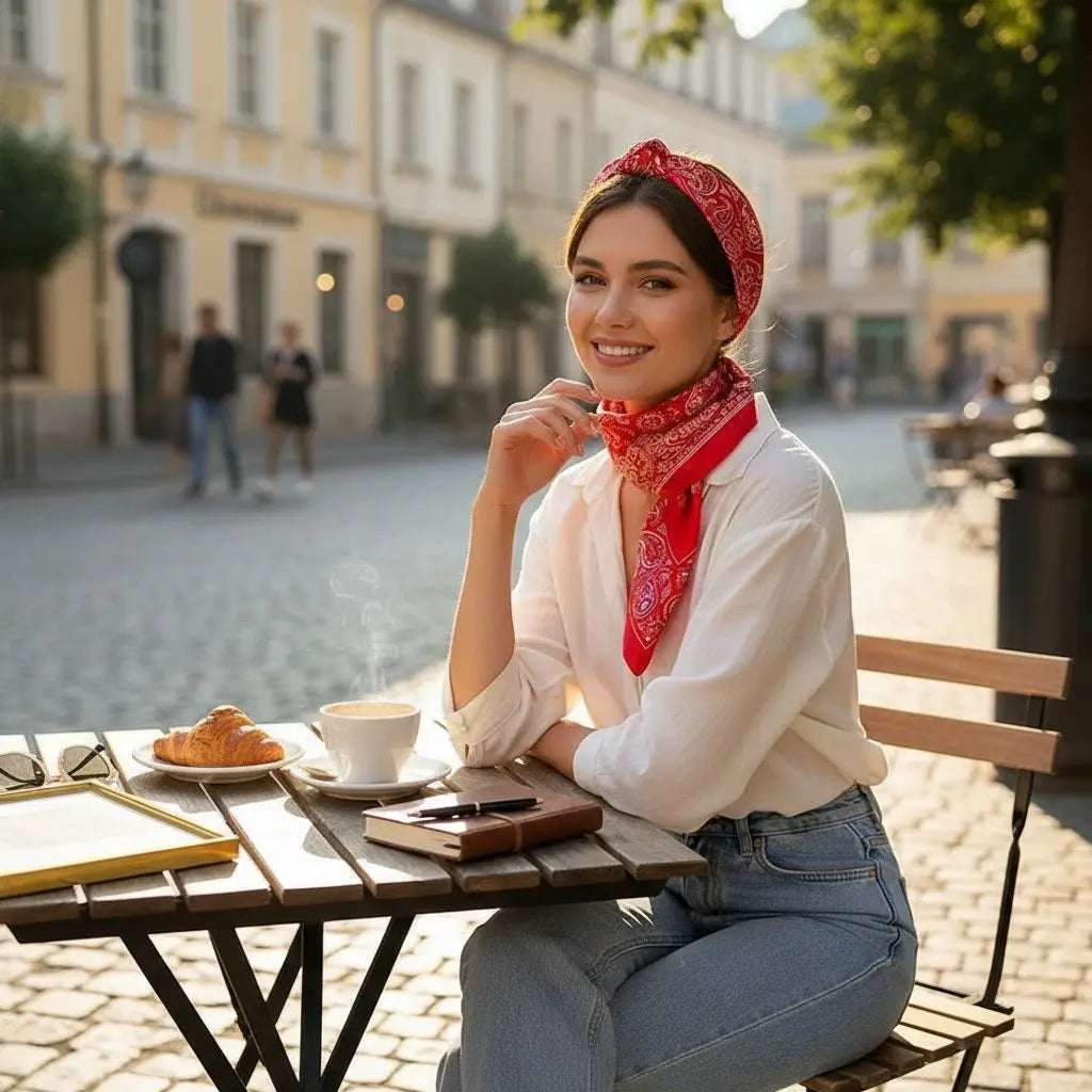 Carré de Soie - KIRSTI - Coeur de Foulard