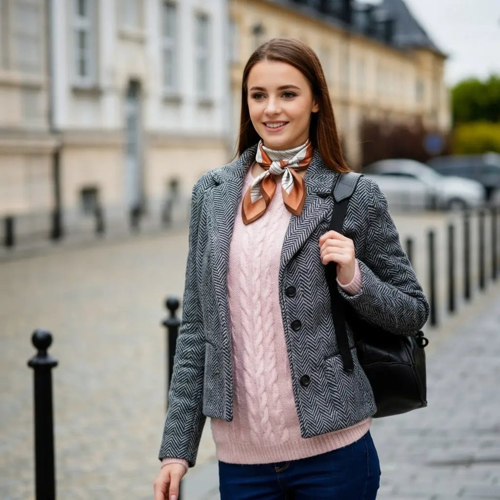 Carré de Soie - LILLIAN - Coeur de Foulard