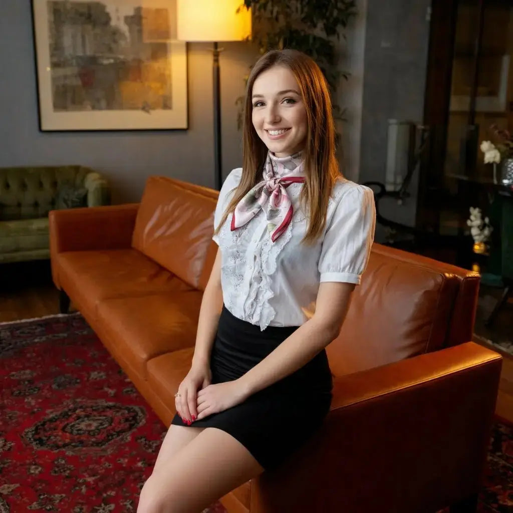 Carré de Soie - LING - Coeur de Foulard