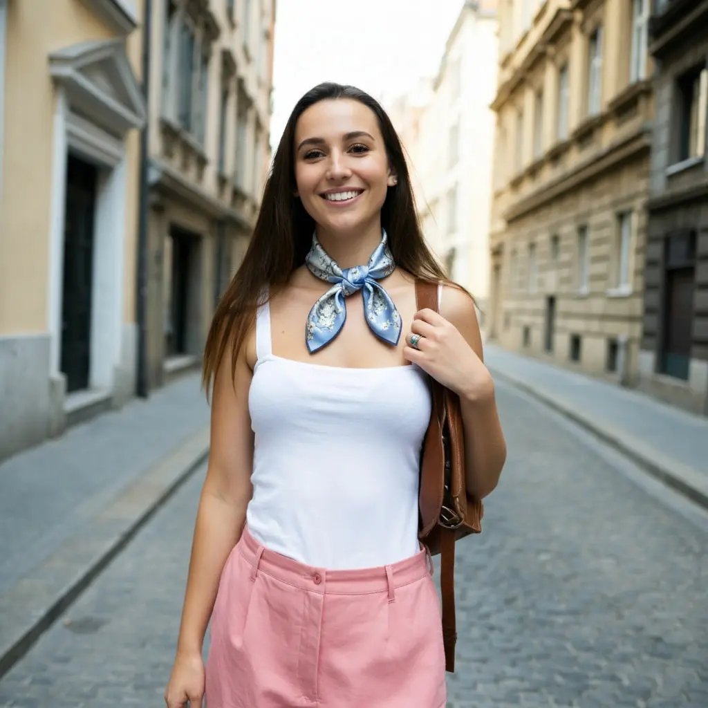 Carré de Soie - LISA - Coeur de Foulard