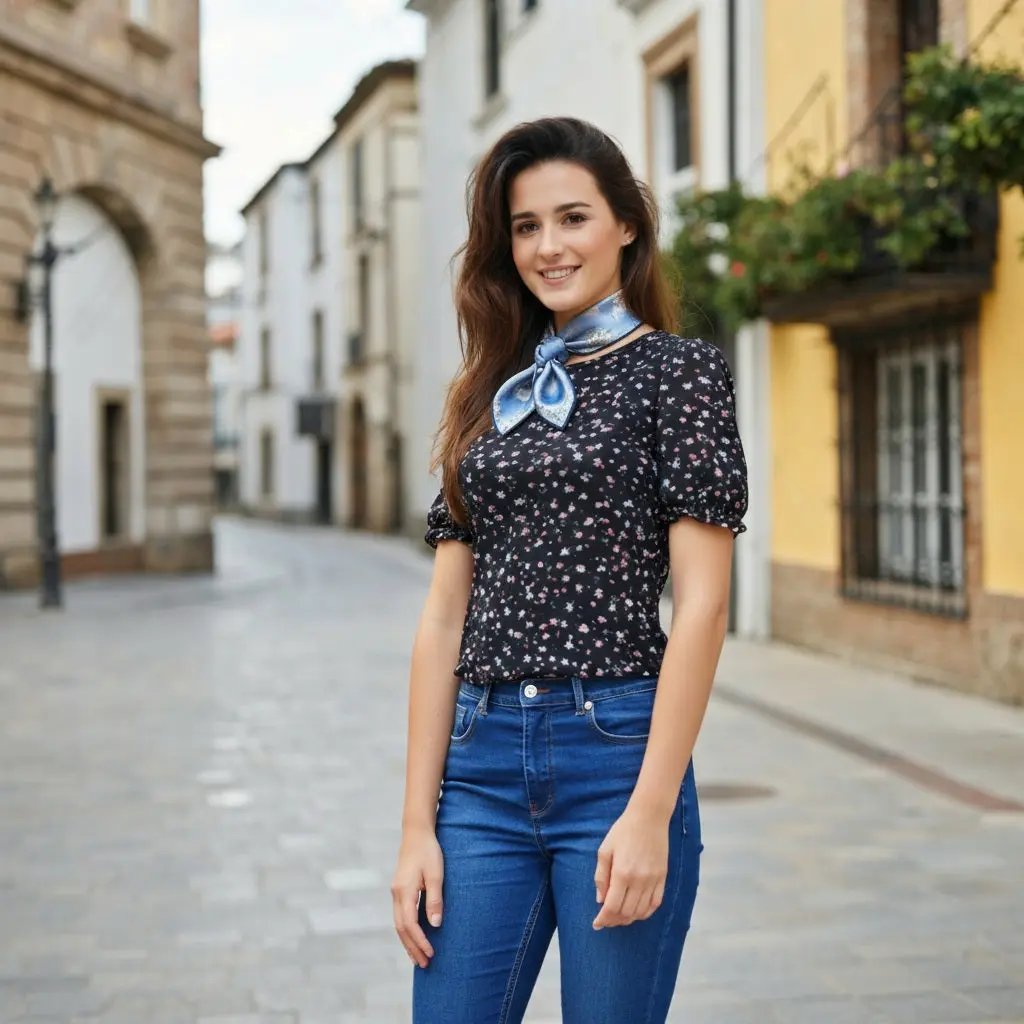 Carré de Soie - LISA - Coeur de Foulard