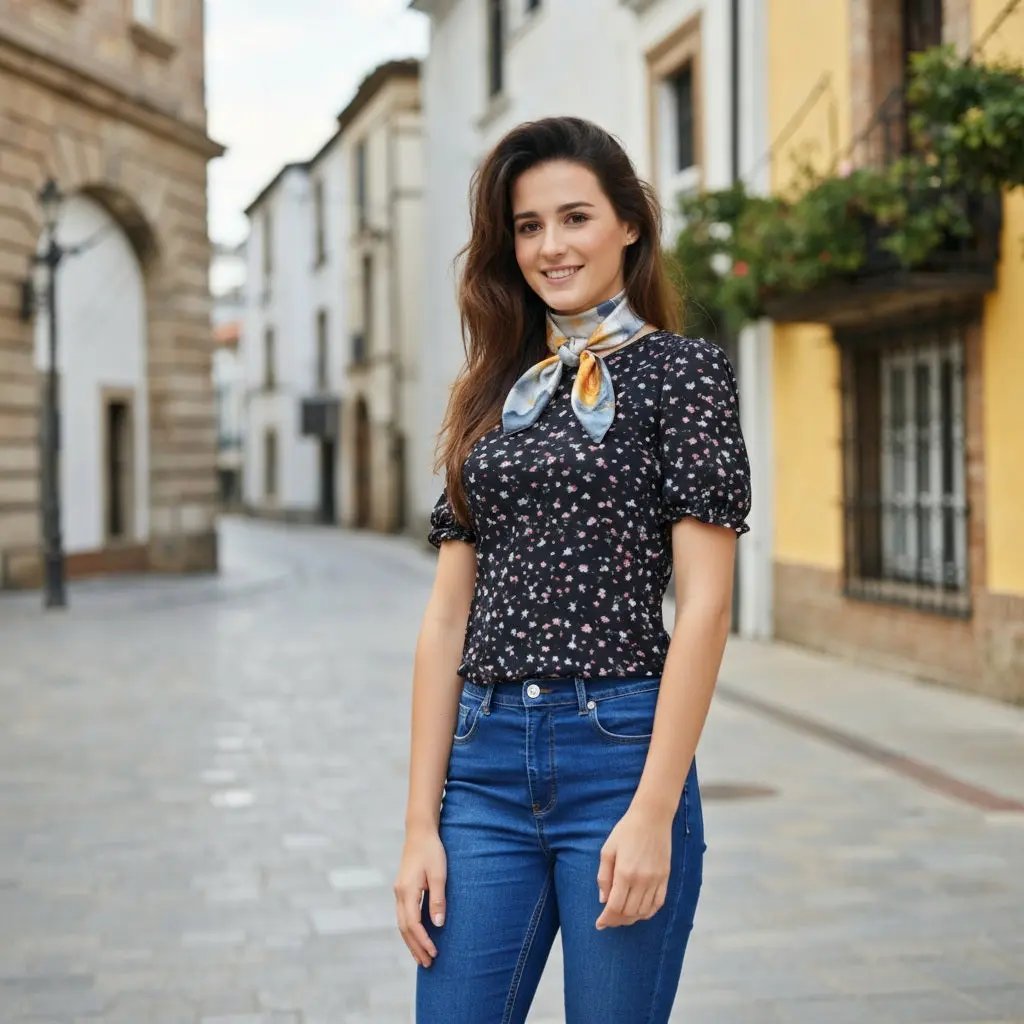 Carré de Soie - LISBETH - Coeur de Foulard