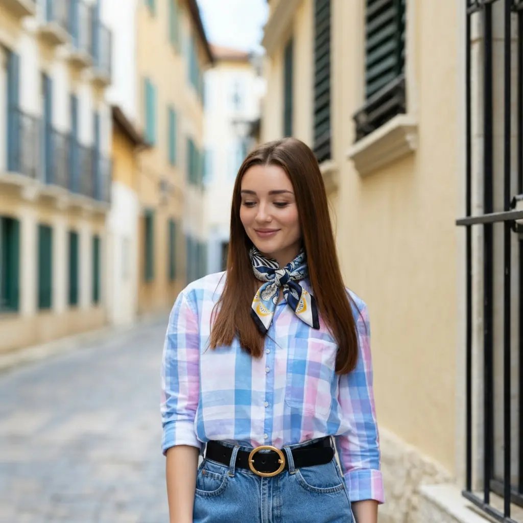 Carré de Soie - MALIN - Coeur de Foulard