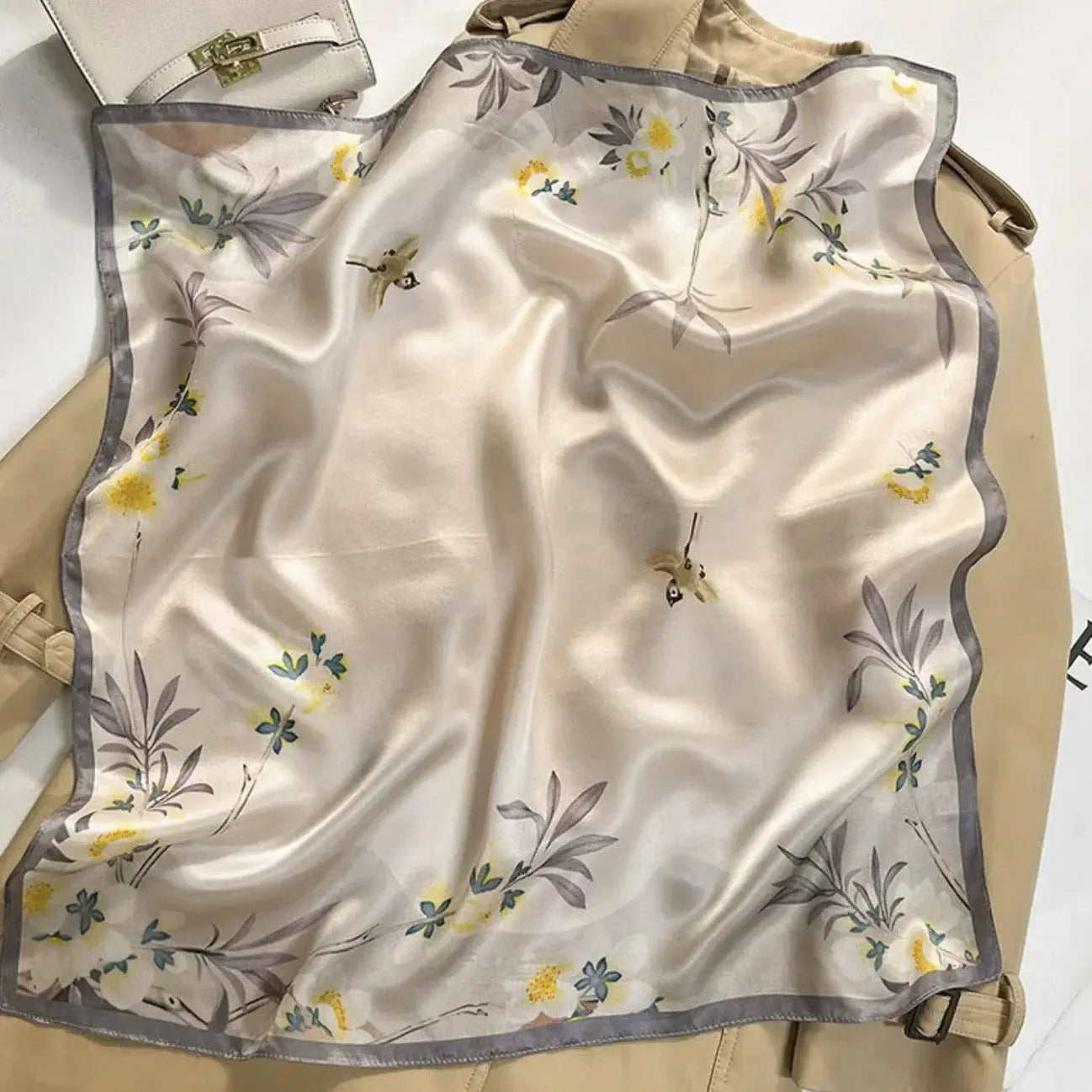 Carré de Soie - MARGIT - Coeur de Foulard