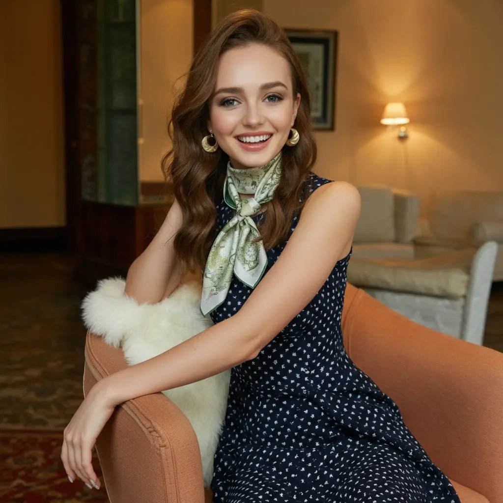 Carré de Soie - MISAKI - Coeur de Foulard