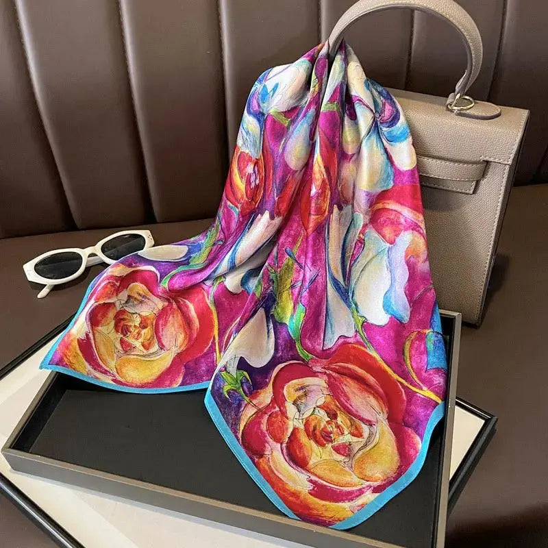 Carré de Soie - MIYU - Coeur de Foulard