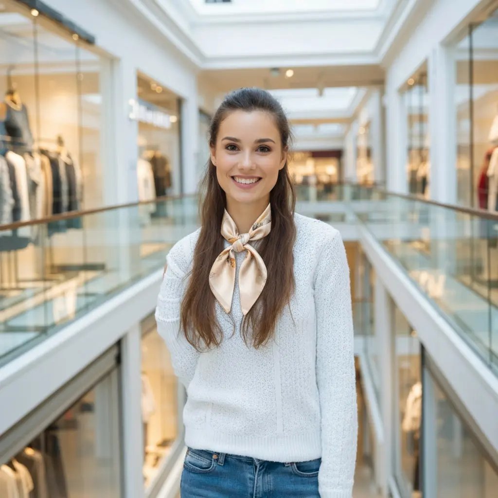 Carré de Soie - NAOKO - Coeur de Foulard