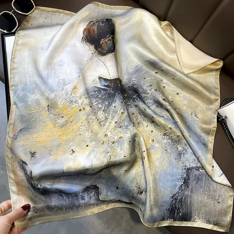 Carré Soie - AGAFYA - Coeur de Foulard