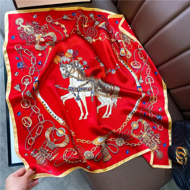 Carré Soie - AGATA - Coeur de Foulard