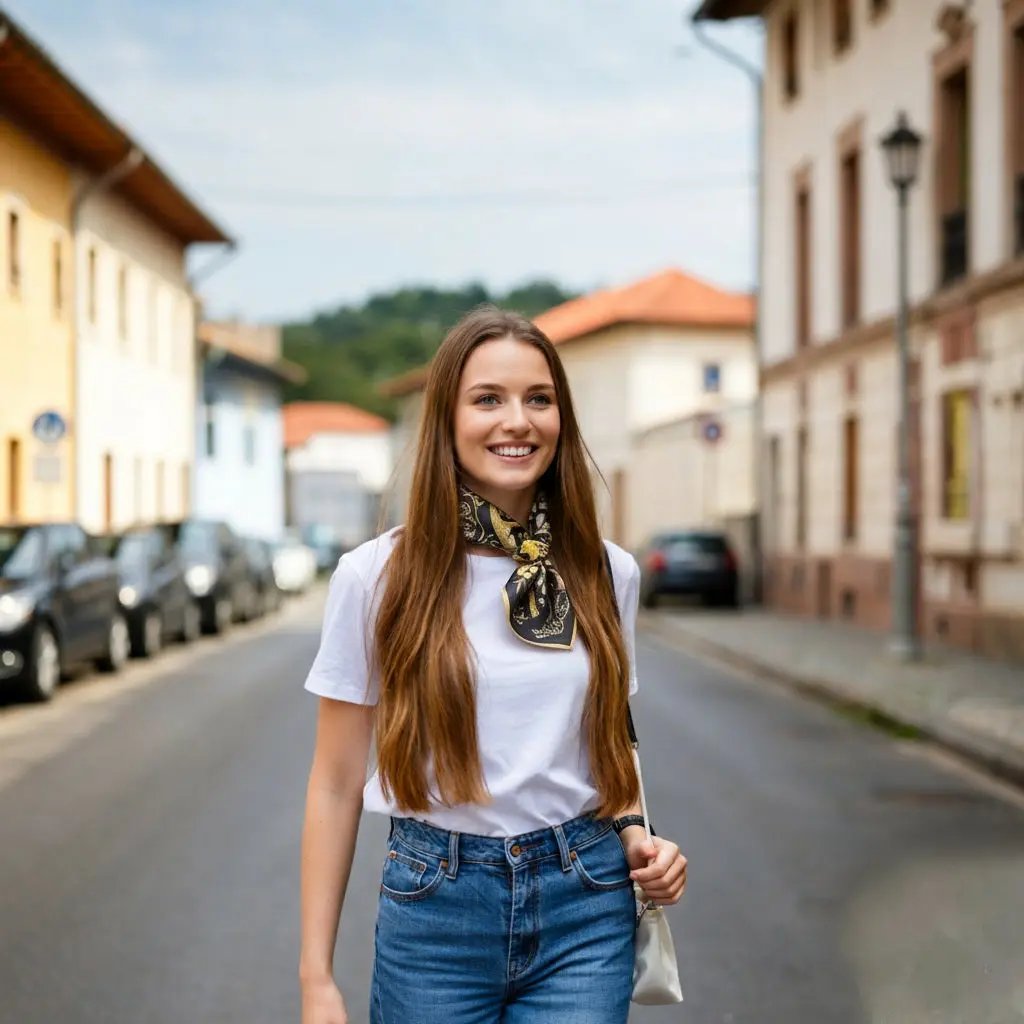 Carré Soie - AKSANA - Coeur de Foulard