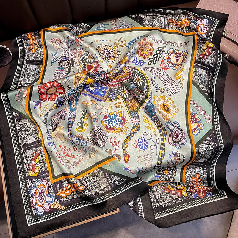 Carré Soie - ALENA - Coeur de Foulard