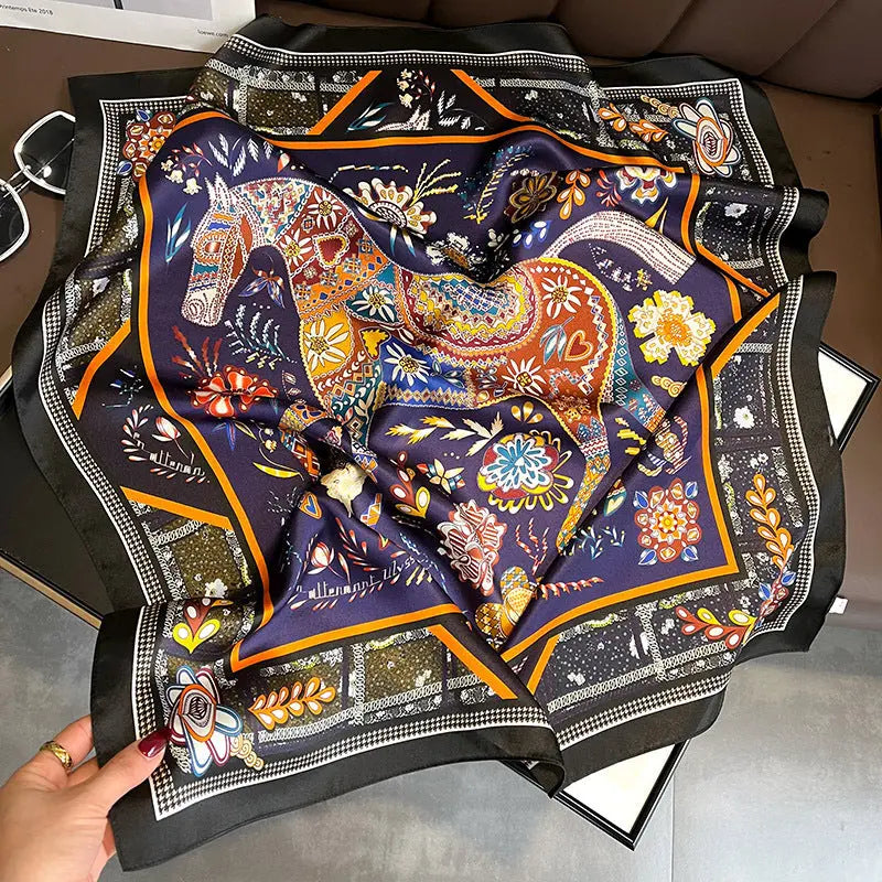 Carré Soie - ALYONA - Coeur de Foulard