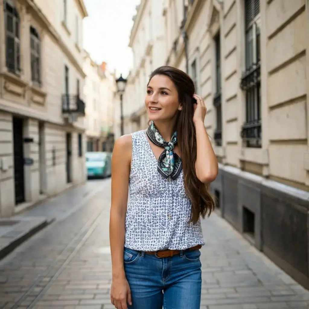Carré Soie - ANIUSSIA - Coeur de Foulard