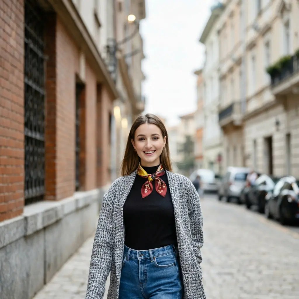 Carré Soie - ARISHA Coeur de Foulard