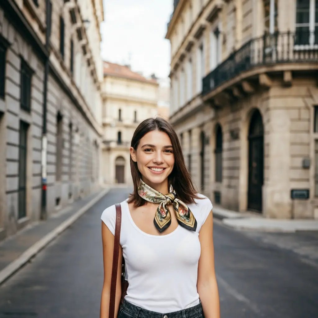 Carré Soie - AVDOTYA - Coeur de Foulard