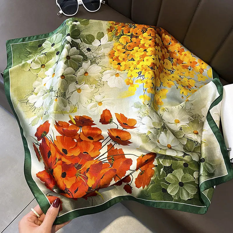 Carré Soie - AVELINA - Coeur de Foulard