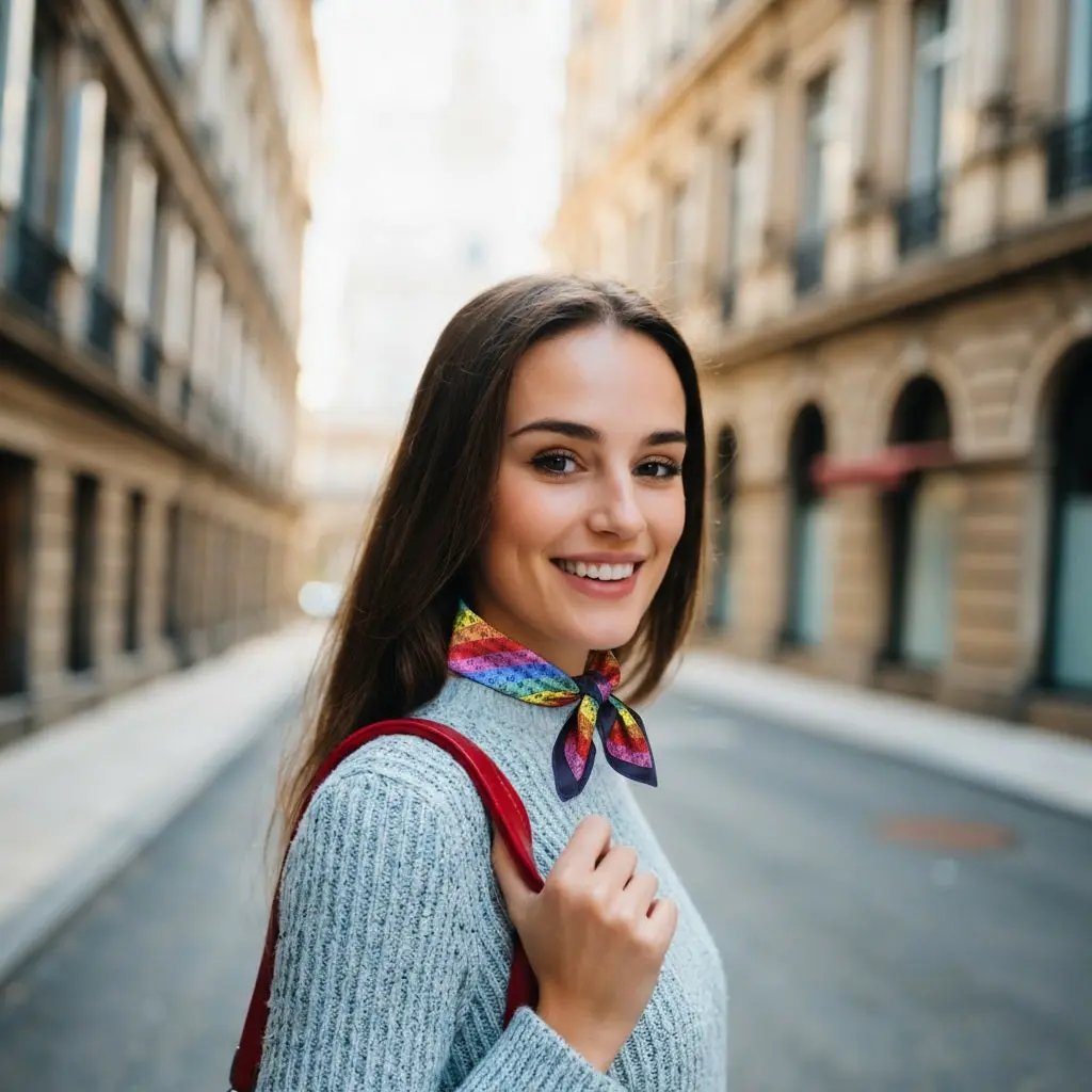 Carré Soie - BOGDANA - Coeur de Foulard