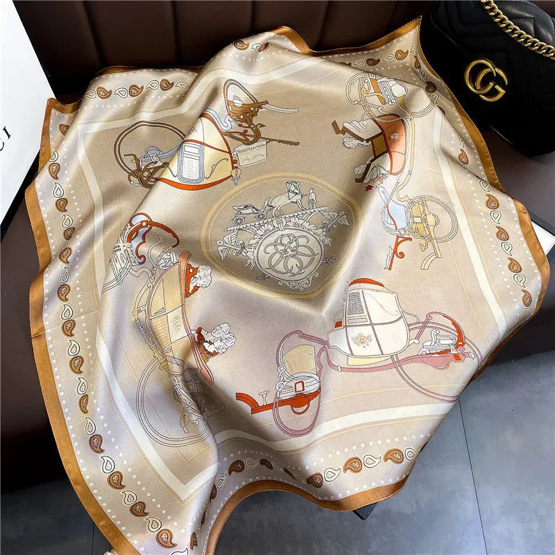 Carré Soie - DASHA - Coeur de Foulard