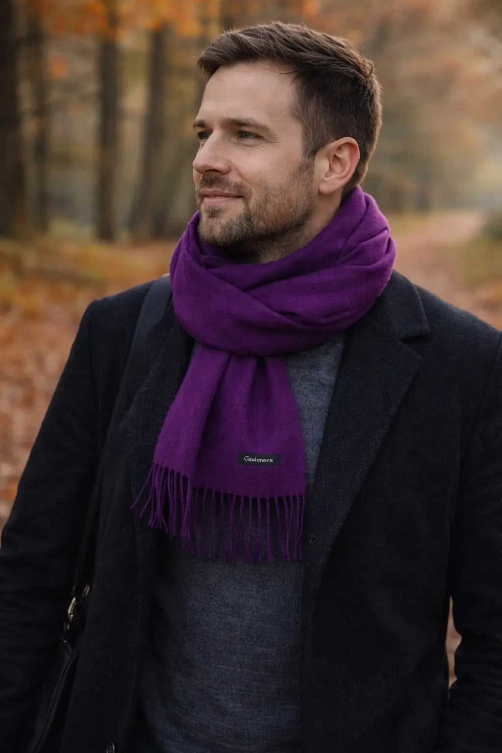 Echarpe cachemire homme EVERETT Coeur de Foulard