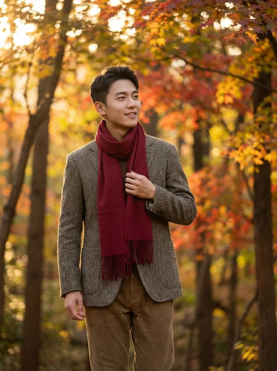 Echarpe cachemire homme GRAYSON - Coeur de Foulard