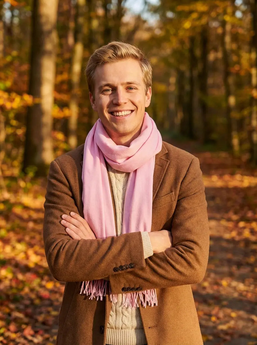 Echarpe cachemire homme HAYDEN - Coeur de Foulard