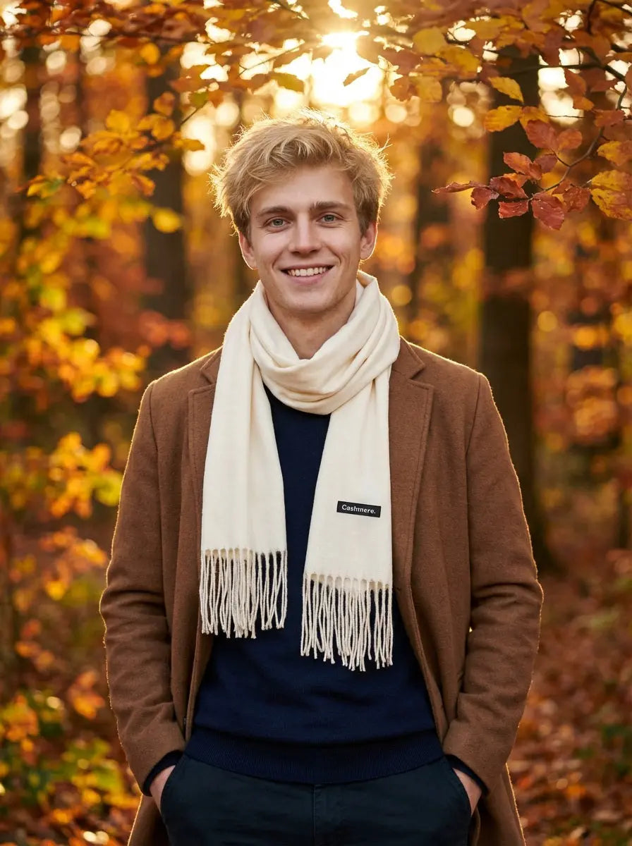 Echarpe cachemire homme HUNTER - Coeur de Foulard