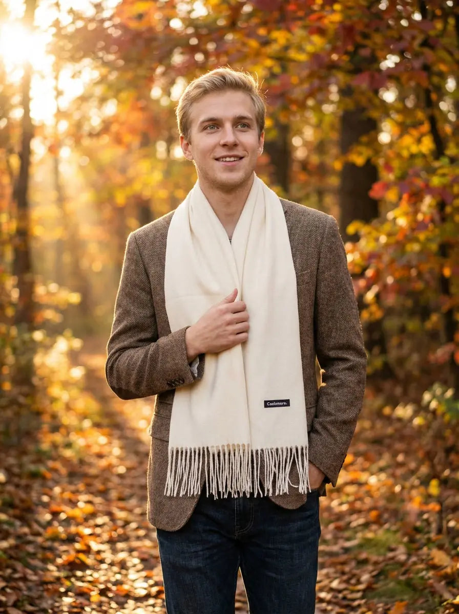 Echarpe cachemire homme HUNTER - Coeur de Foulard