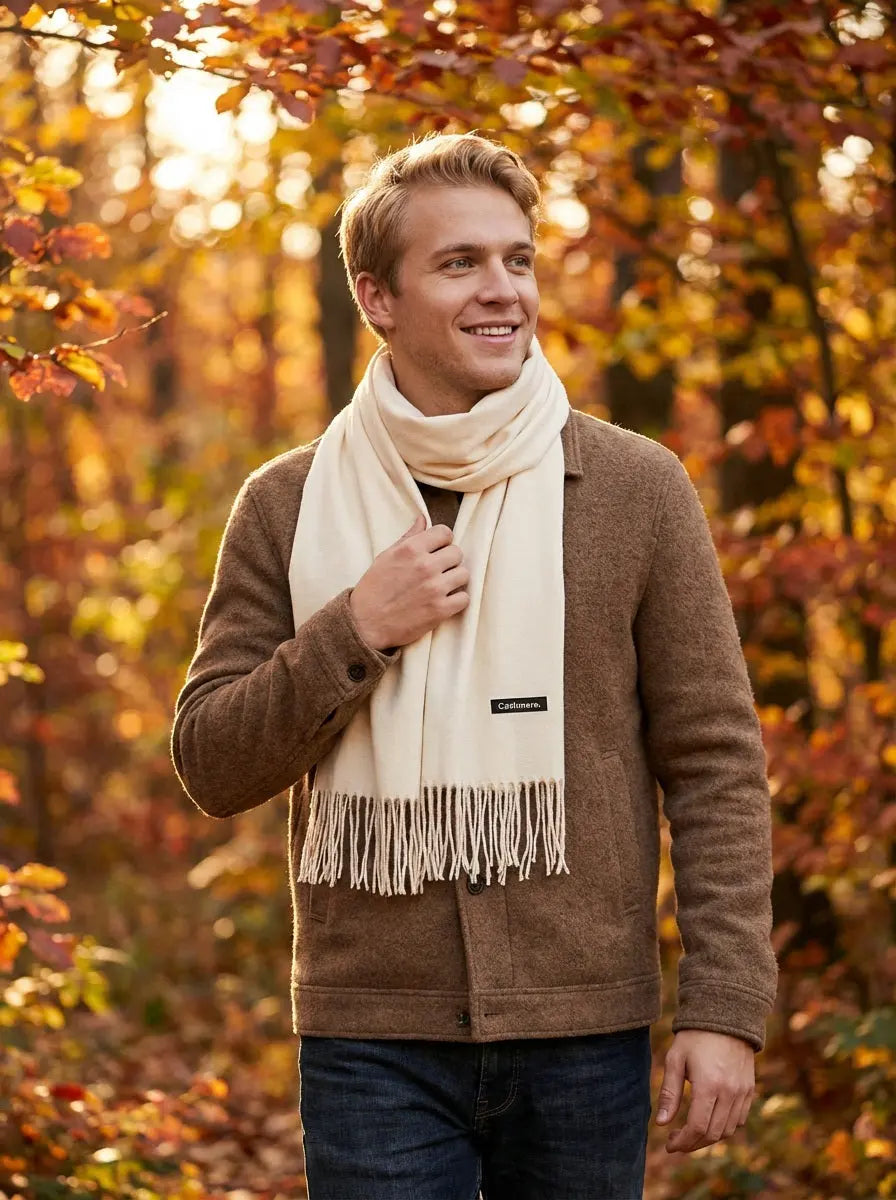 Echarpe cachemire homme HUNTER - Coeur de Foulard