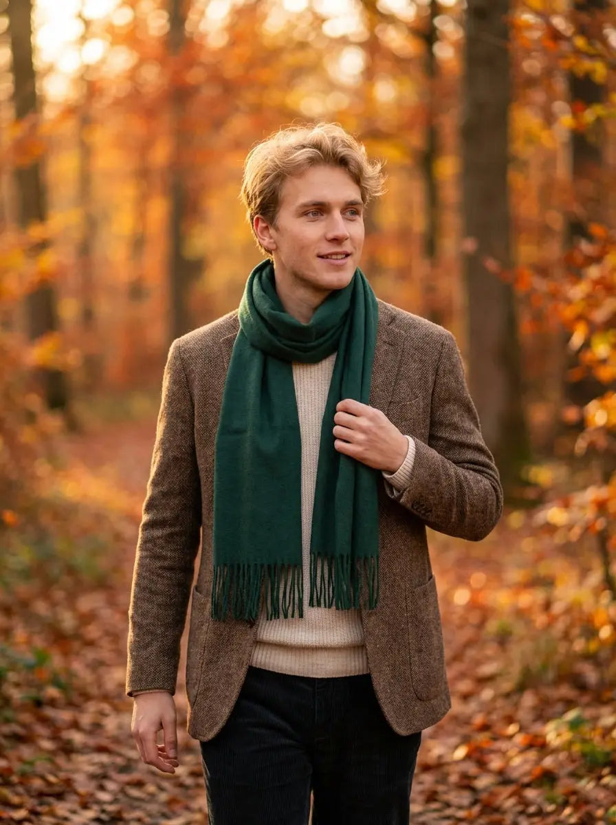 Echarpe cachemire homme JACKSON Coeur de Foulard