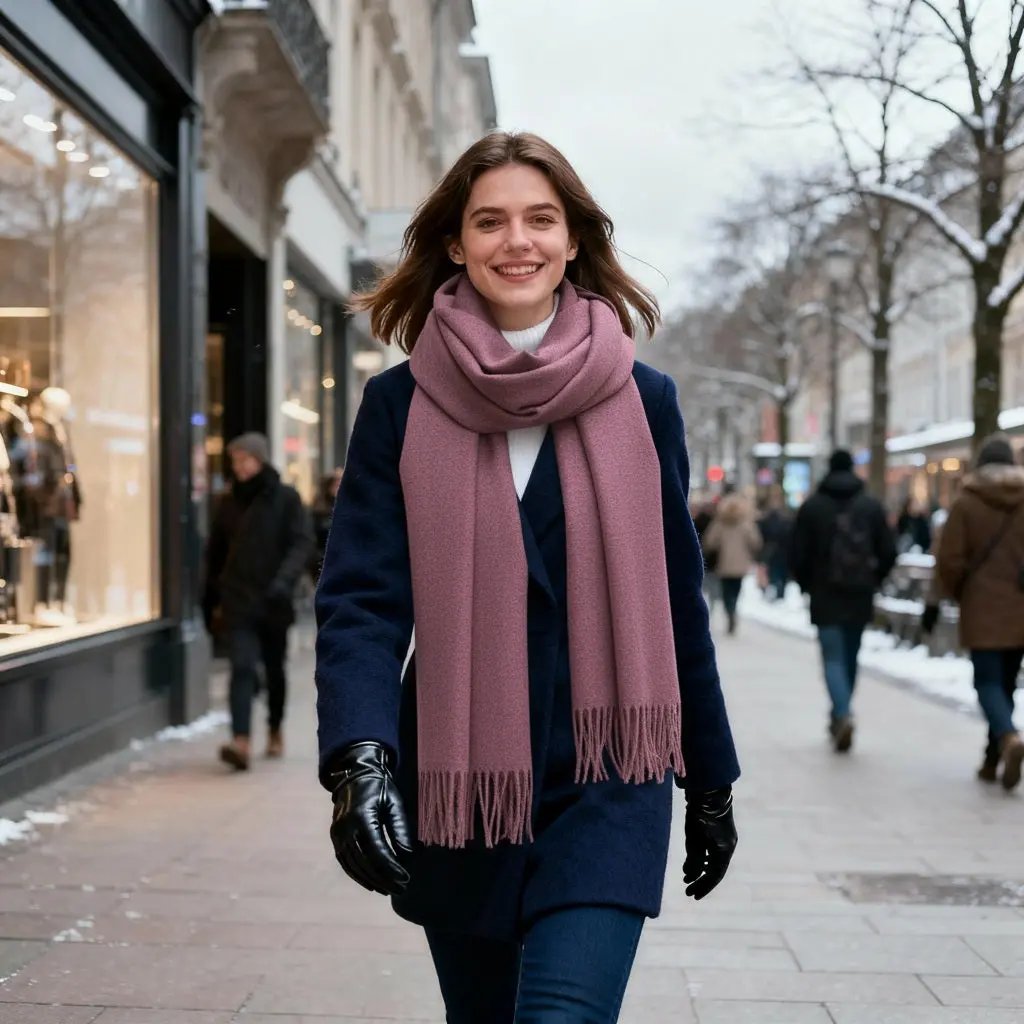 Echarpe cachemire STELLA - Coeur de Foulard