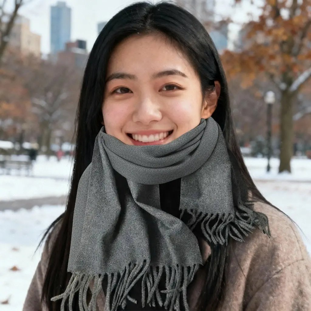 Echarpe cachemire TATIANA - Coeur de Foulard