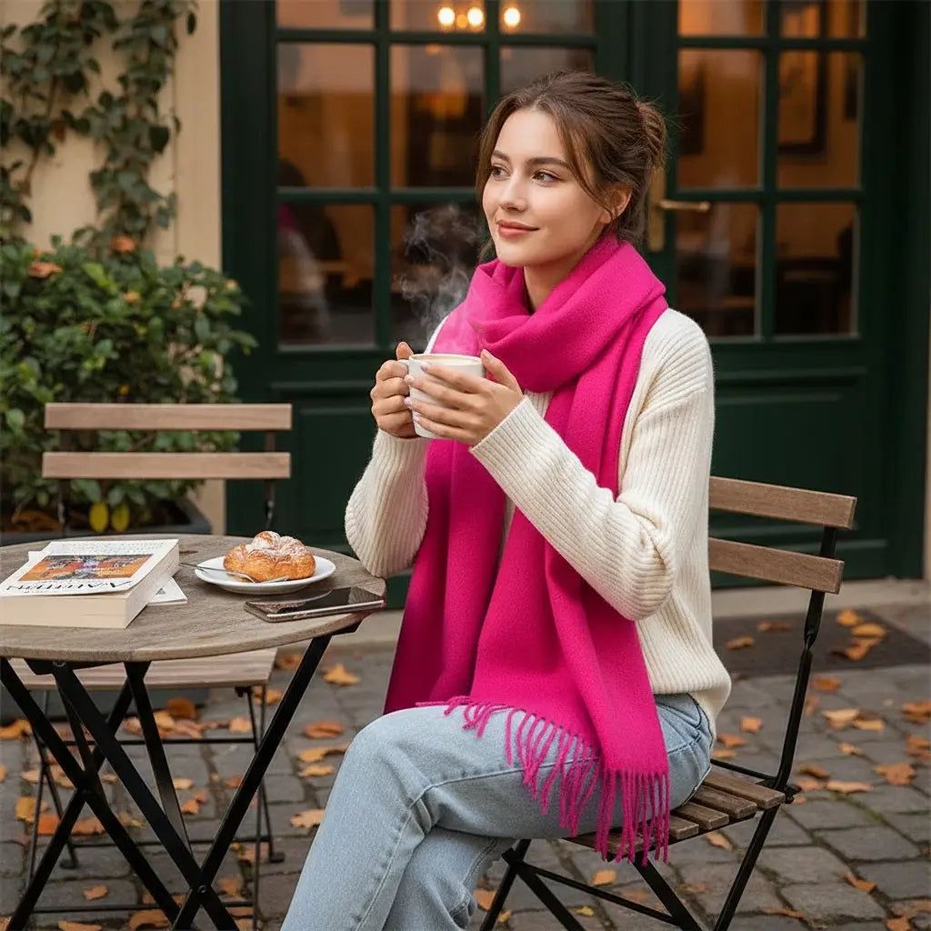 Echarpe cachemire TINA - Coeur de Foulard