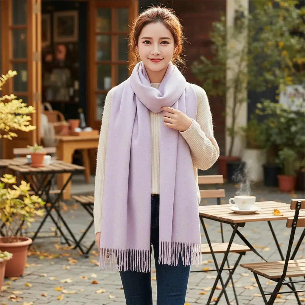 Echarpe cachemire URSULA - Coeur de Foulard