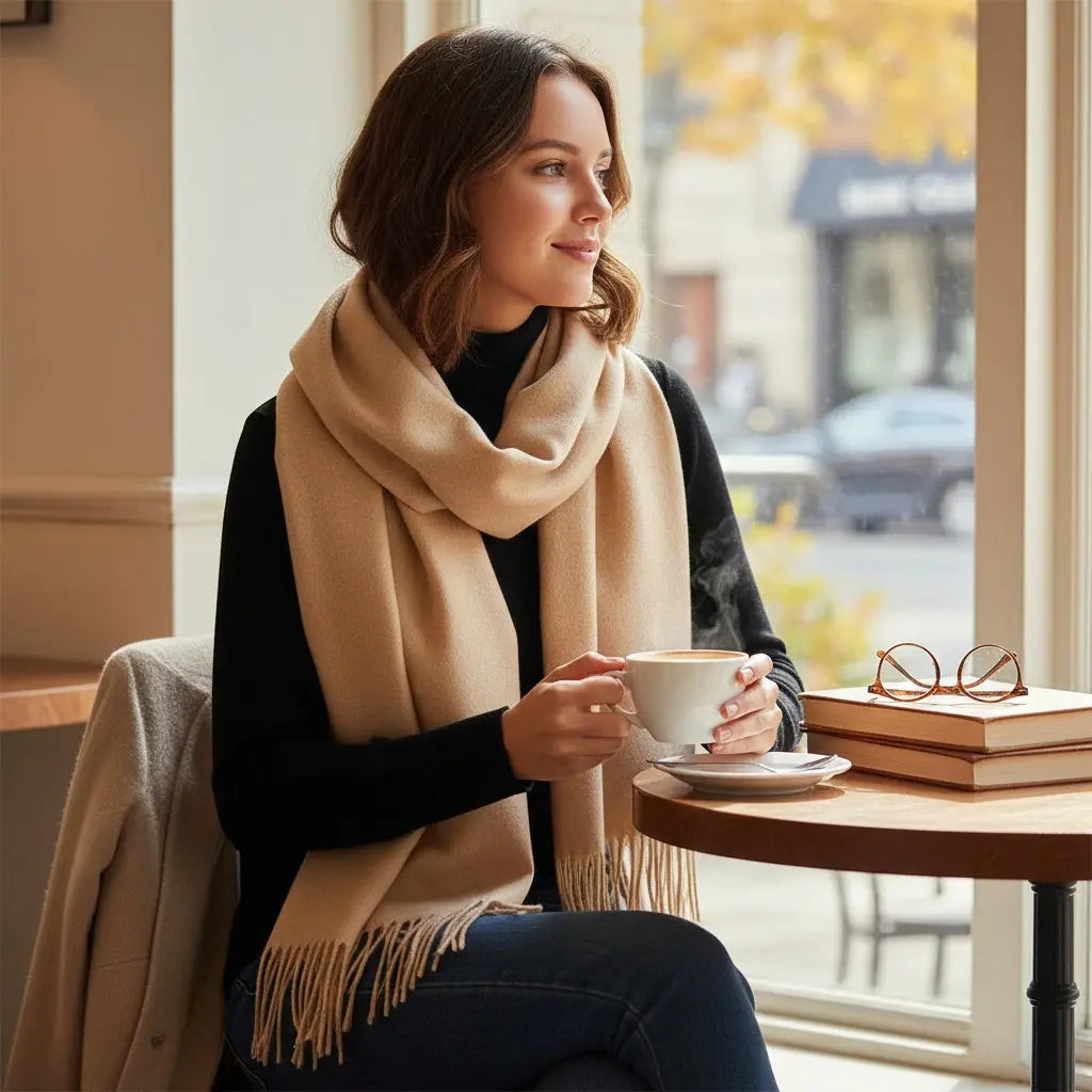 Echarpe cachemire VALENTINE - Coeur de Foulard