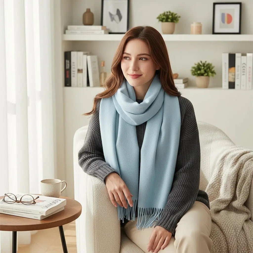 Echarpe cachemire VANESSA - Coeur de Foulard