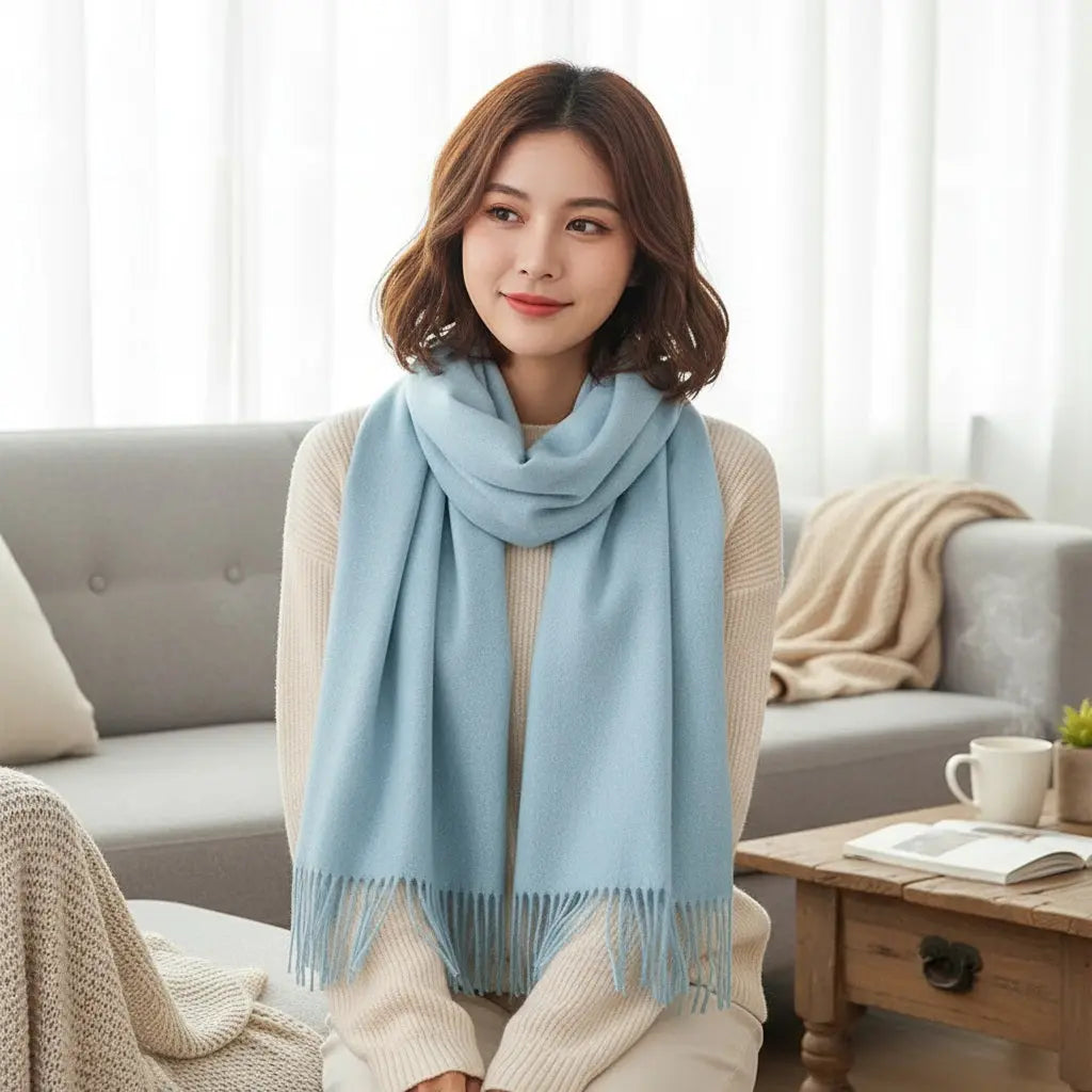 Echarpe cachemire VANESSA - Coeur de Foulard