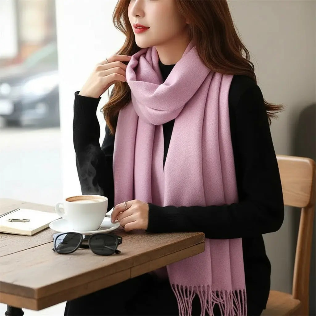 Echarpe cachemire VANIA - Coeur de Foulard