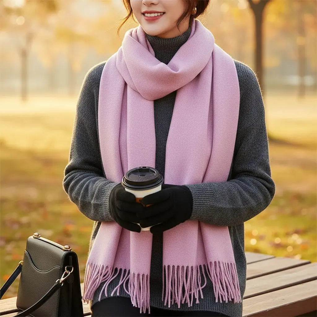 Echarpe cachemire VANIA - Coeur de Foulard