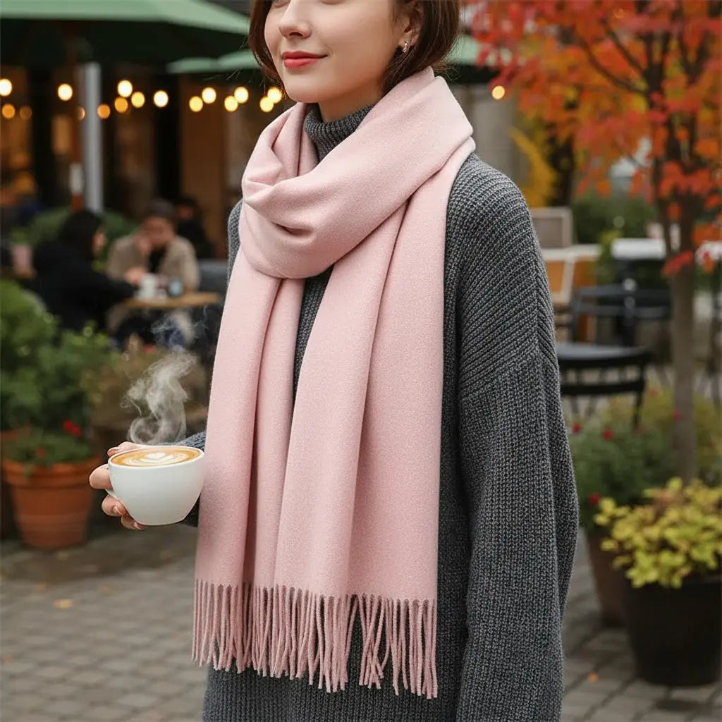 Echarpe cachemire VERONIQUE - Coeur de Foulard