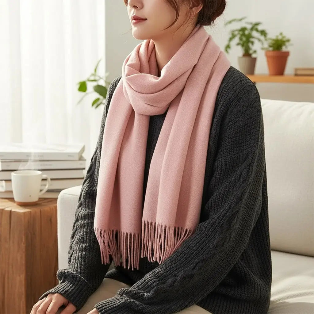 Echarpe cachemire VERONIQUE - Coeur de Foulard