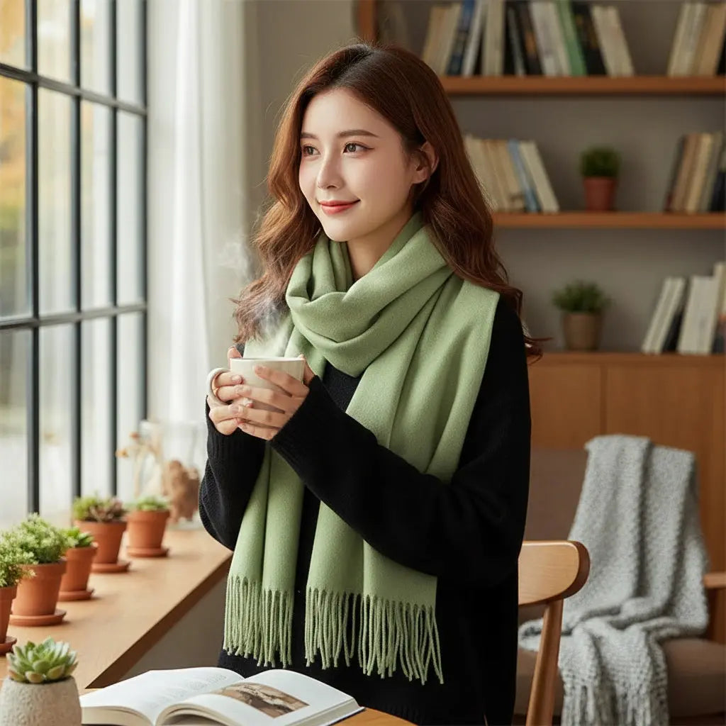 Echarpe cachemire VIOLETTE - Coeur de Foulard