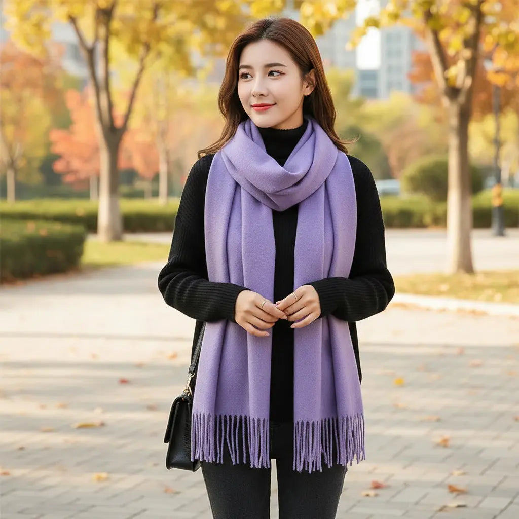 Echarpe cachemire VIRGINIE - Coeur de Foulard